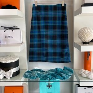 💙 RW&CO PLAID SKIRT NWOT